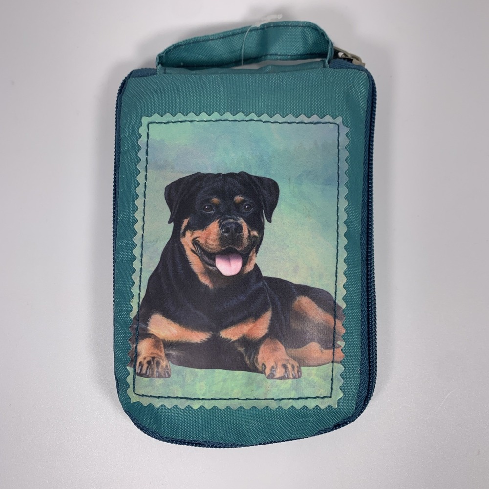 Pet‎ Lover Totes ROTTWEILER DOG Zipper Tote Bag Reusable Grocery 14x15 New Tag